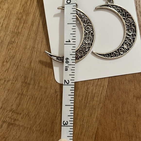 Crescent Moon Earrings - Picture 4 of 5